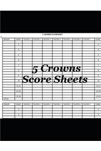 5 Crowns Score Sheets
