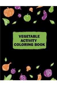 Vegetable Activity Coloring Book