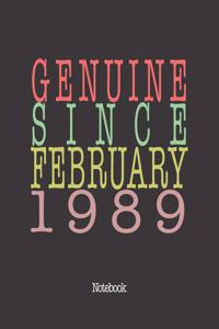 Genuine Since February 1989