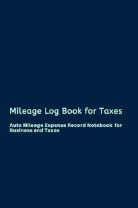 Mileage Log Book for Taxes