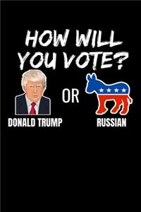 How Will You Vote? Donald Trump or Russian