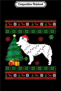 Composition Notebook: Australian Shepherd Christmas Sweater Dog Christmas Tree Journal/Notebook Blank Lined Ruled 6x9 100 Pages