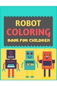 Robot Coloring Book For Children