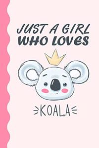 Just A Girl Who Loves Koalas Journal