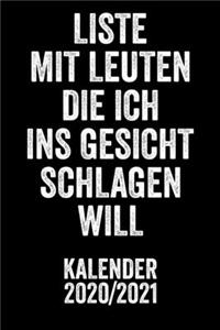 Liste Mit Leuten Die Ich Ins Gesicht Schlagen Will