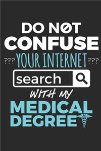 Do Not Confuse Your Internet Search With My Medical Degree