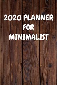 2020 Planner for Minimalist