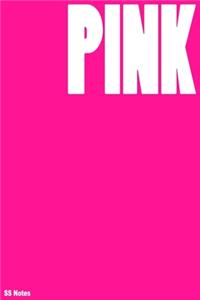 Pink color blank notebook