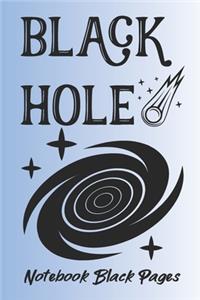 Black Hole Notebook Black Pages