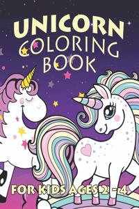 Unicorn Coloring Book for Kids Ages 2-4