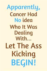 Apparently, Cancer Had No idea Who It Was Dealing With Let The Ass Kicking Begin!