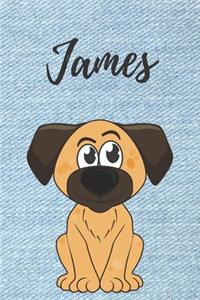 James Hund-Malbuch / Notizbuch Tagebuch