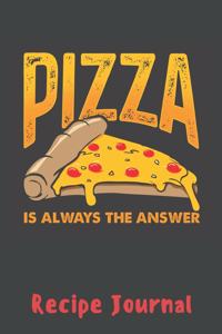 Pizza Is Always The Answer Recipe Journal