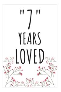 Years Loved Notebook