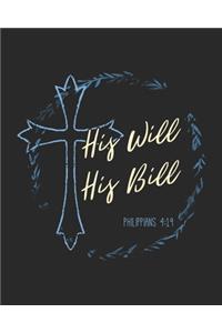 His Will His Bill Philippians 4
