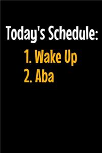 Today's Schedule 1. Wake-up 2. Aba