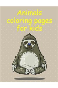 Animals coloring pages for kids