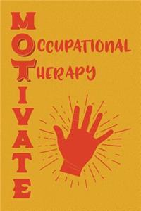 Occupational Therapy Notebook Motivate Yellow