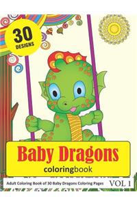 Baby Dragons Coloring Book