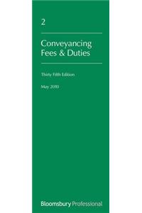 Lawyers Costs and Fees: Conveyancing Fees and Duties: Thirty-Fifth Edition