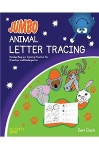 Jumbo Animal Letter Tracing Activity Book