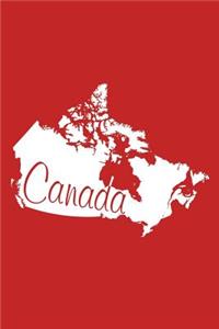 Canada - Red 101 - Lined Notebook with Margins - 6X9