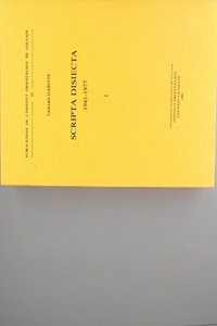 Scripta Disiecta, 1941-1977