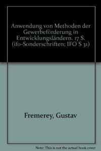Anwendung Von Methoden Der Gewerbeforderung in Entwicklungslandern