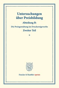 Untersuchungen Uber Preisbildung