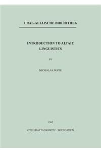 Introduction to Altaic Linguistics