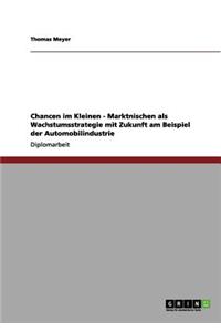 Chancen im Kleinen - Marktnischen als Wachstumsstrategie mit Zukunft am Beispiel der Automobilindustrie