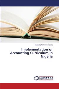 Implementation of Accounting Curriculum in Nigeria