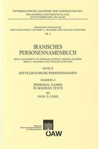Iranisches Personennamenbuch / Personal Names in Sogdian Texts