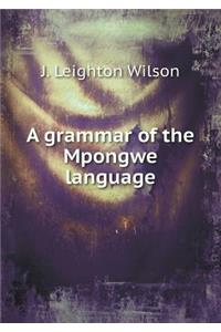 A grammar of the Mpongwe language