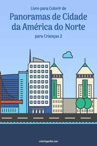 Livro para Colorir de Panoramas de Cidade da América do Norte para Crianças 2