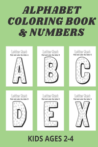 Alphabet Coloring Book & Numbers
