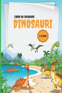 Libro da colorare Dinosauri 4-8 anni