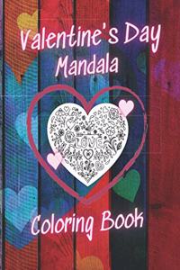 Valentine's Day Mandala Coloring Book