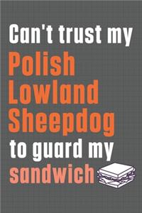Can't trust my Polish Lowland Sheepdog to guard my sandwich