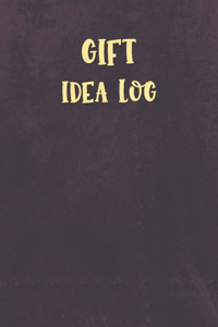Gift Idea Log