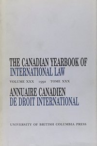 Canadian Yearbook of International Law, Vol. 30, 1992