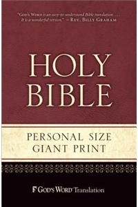 Gw Personal Size Giant Print Burgundy Duravella