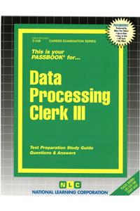 Data Processing Clerk III
