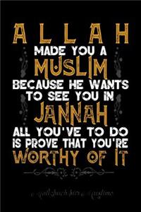 Notizbuch für Muslime