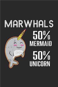 Marwhals 50% mermaid 50% unicorn