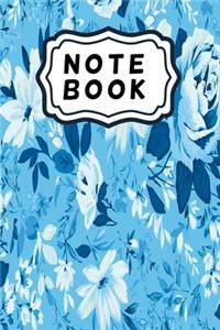 Blue roses notebook