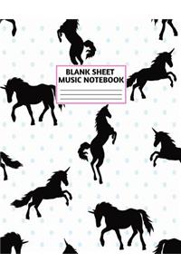 Blank Sheet Music Notebook