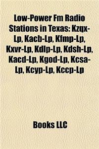 Low-Power FM Radio Stations in Texas