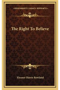 The Right to Believe