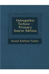 Osteopathic Technic